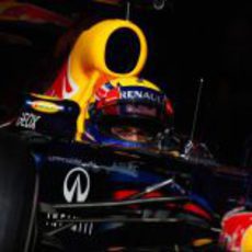 Mark Webber en los test de Barcelona con el RB8