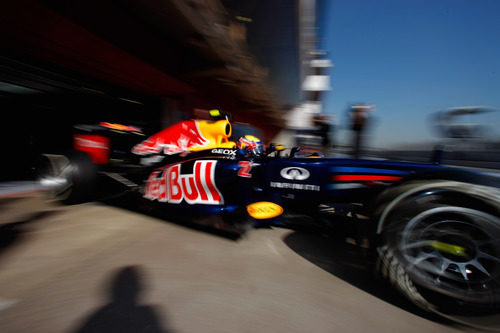 Webber sale a pista con el nuevo RB8