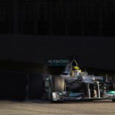 El Mercedes de Nico Rosberg en los test de Barcelona