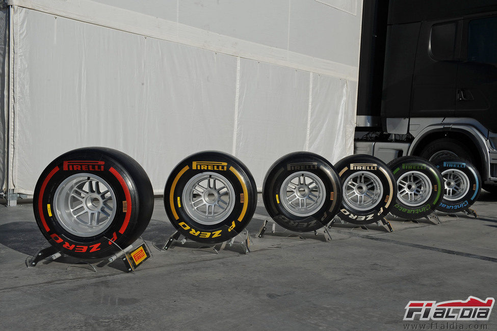 Neumáticos Pirelli para los test de Barcelona