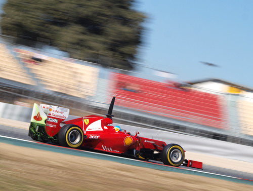 Parafina en el Ferrari de Fernando Alonso