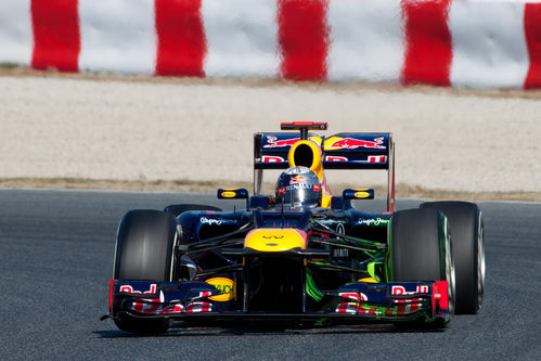 El Red Bull de Vettel con parafina