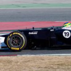 Bruno Senna en acción con el FW34
