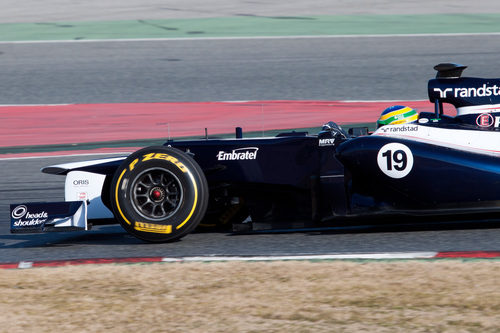 Bruno Senna en acción con el FW34