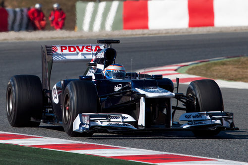 Valtteri Bottas con el Williams en Montmeló