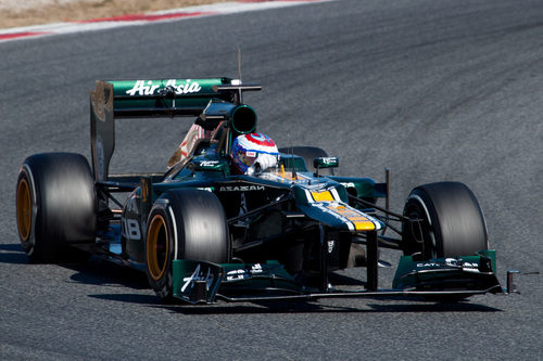 Petrov al volante del Caterham CT01