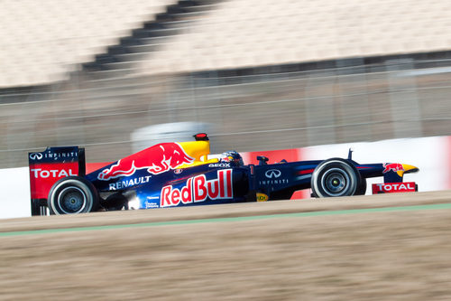 Sebastian Vetel en los test de Barcelona