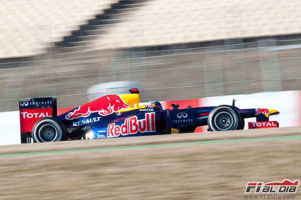 Sebastian Vetel en los test de Barcelona