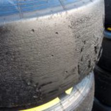 Neumáticos Pirelli degradados en Barcelona