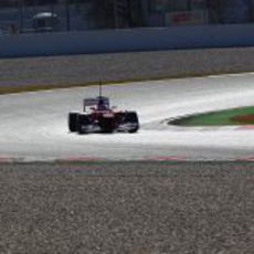 Alonso rueda en Montmeló con el F2012