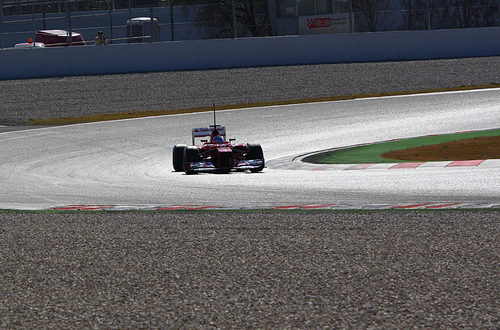 Alonso rueda en Montmeló con el F2012