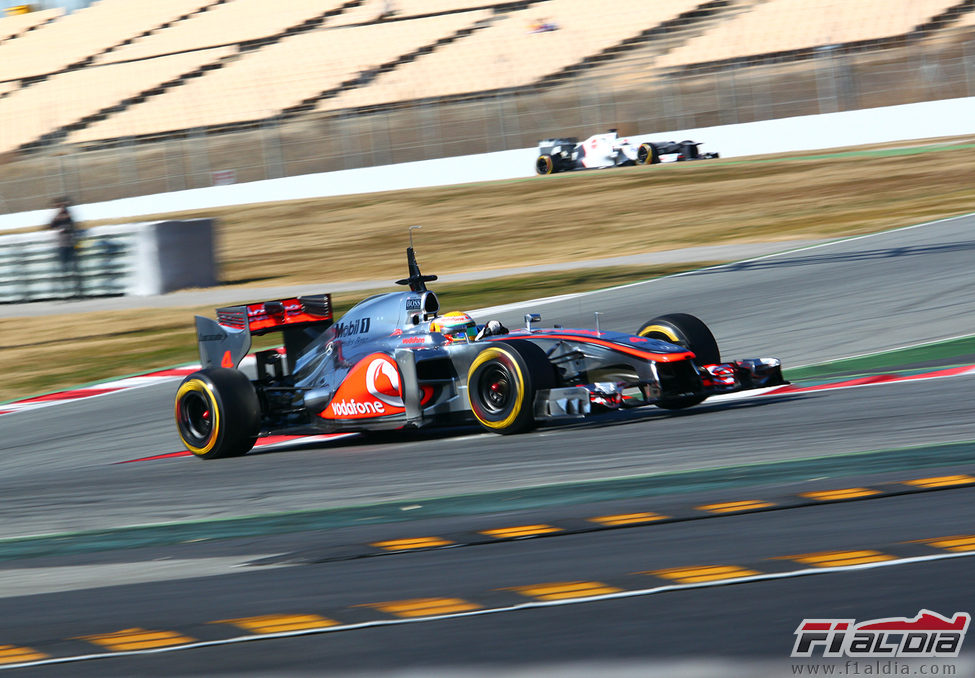 El McLaren MP4-27 en plena pretemporada