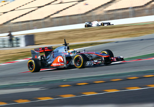 El McLaren MP4-27 en plena pretemporada