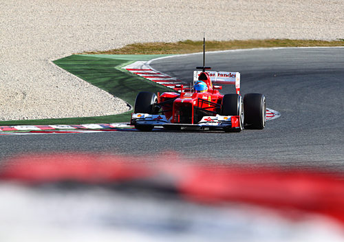 Fernando Alonso en pretemporada con el F2012