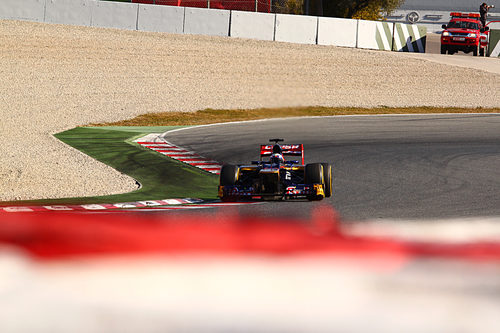 Ricciardo en el Toro Rosso en pretemporada