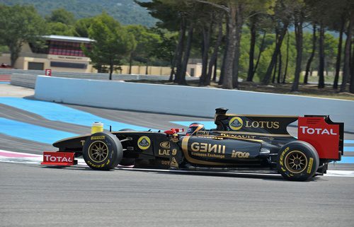 De Villota rueda con el R29 en Paul Ricard