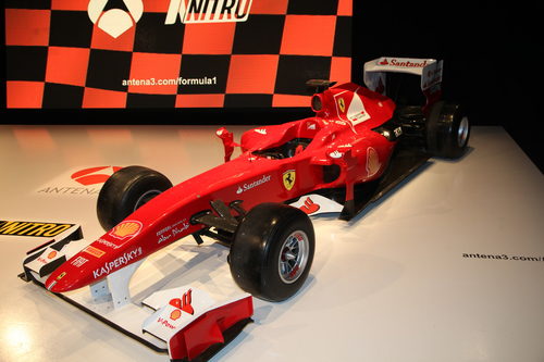 La maqueta del Ferrari en Antena 3