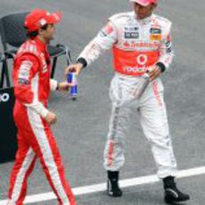 Massa y Hamilton