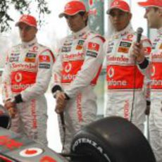 Los 4 pilotos de McLaren Mercedes