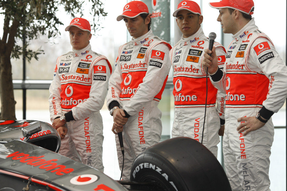 Los 4 pilotos de McLaren Mercedes