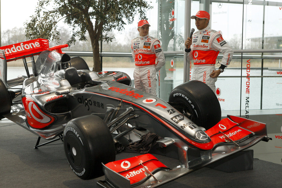 Lewis Hamilton y Heikki Kovalainen