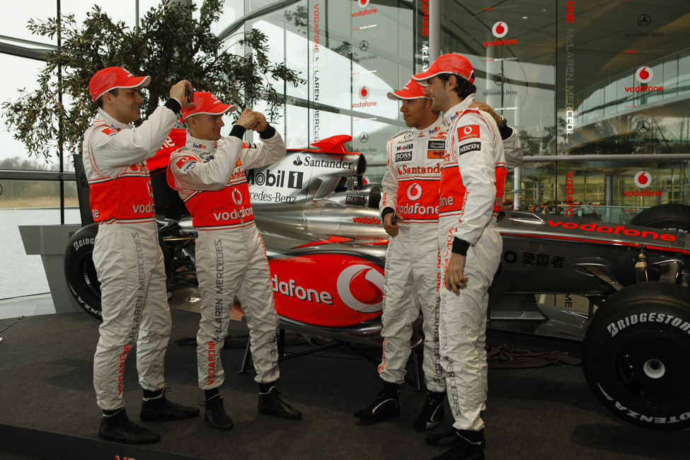 Los 4 pilotos de McLaren Mercedes