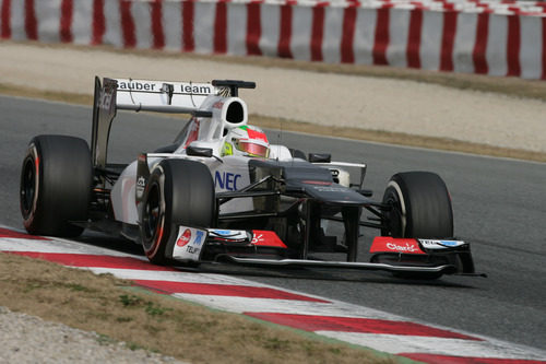 Sergio Pérez a los mandos del Sauber C31