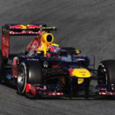 Webber rueda en Barcelona con el RB8