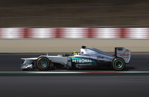 Rosberg da el máximo con su W03