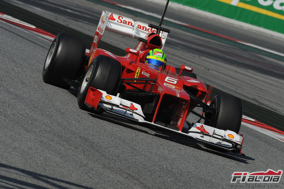 Felipe Massa a bordo del F2012