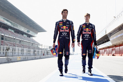 Mark Webber y Sebastian Vettel ante la temporada 2012