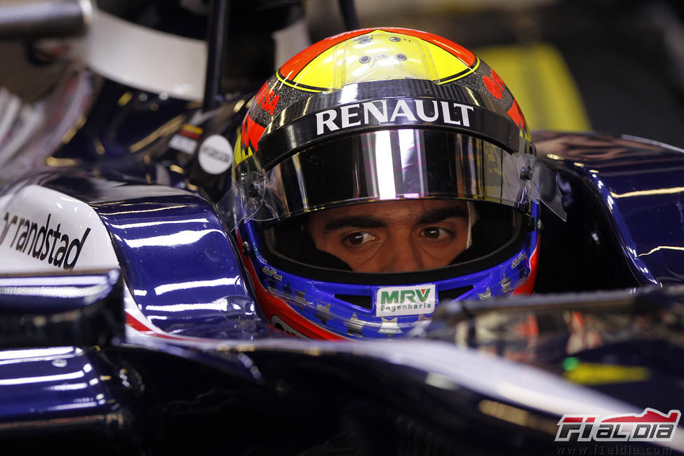 Maldonado se concentra en el 'box' de Williams