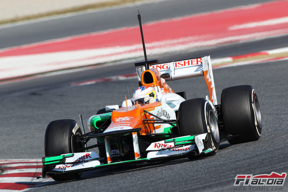 Paul di Resta rueda con el Force India VJM05