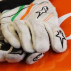 Los guantes de Nico Hülkenberg