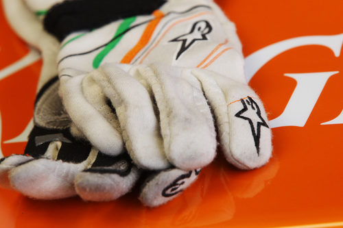 Los guantes de Nico Hülkenberg