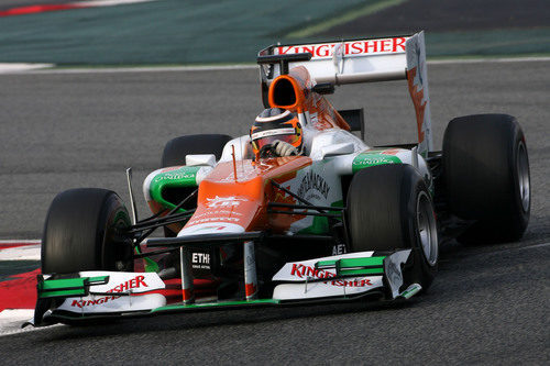 Vista frontal del Force India VJM05