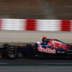 Daniel Ricciardo en Barcelona con el ST7