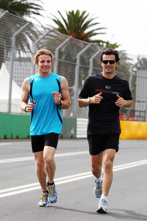 Dani Clos y Pedro de la Rosa entrenan en Australia