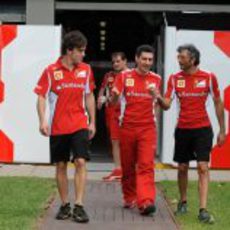 Fernando Alonso llega a Albert Park