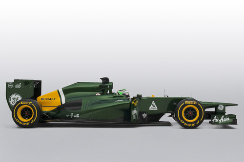 CT01 de Caterham, de lado