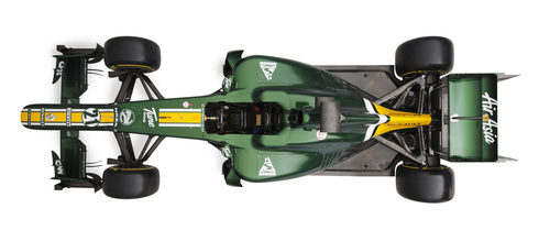 CT01 de Caterham, desde arriba