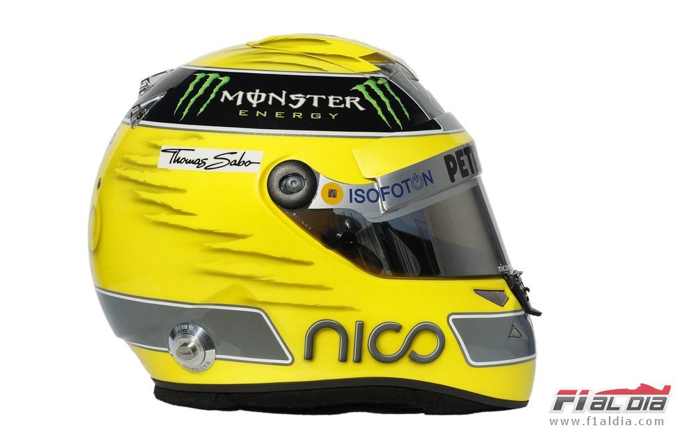 Casco de Nico Rosberg para 2012