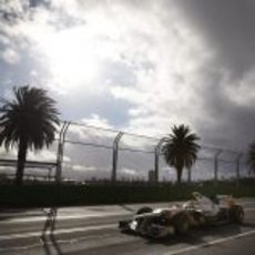 Nico Rosberg durante los primeros libres en Albert Park