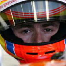 Paul di Resta en el cockpit de su VJM05