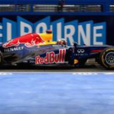 Sebastian Vettel a bordo de su RB8 en Albert Park