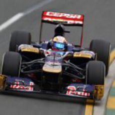 Jean Eric-Vergne en su STR7 en Albert Park