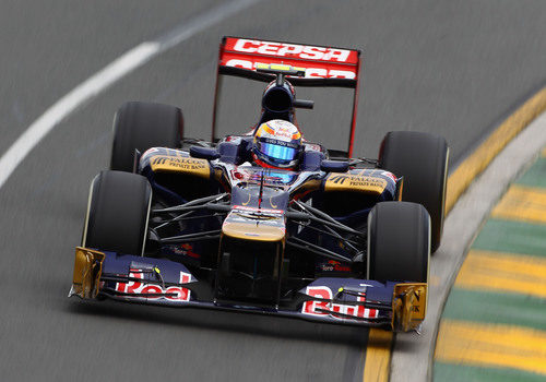 Jean Eric-Vergne en su STR7 en Albert Park