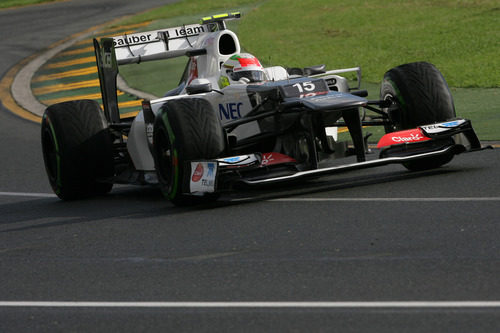 Sergio Perez a bordo de su C31