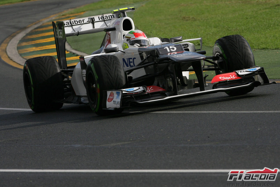 Sergio Perez a bordo de su C31