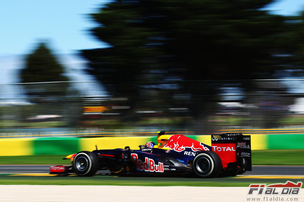Mark Webber en la clasificación del GP de Australia 2012